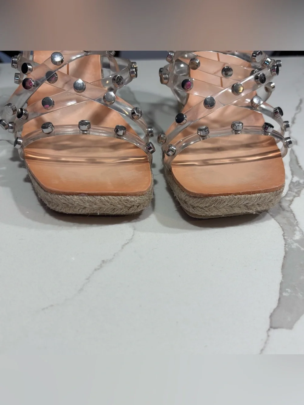 Dolce Vita Maxton Espadrille  Wedge Heeled Braided Jute Sandal Women’s 7.5